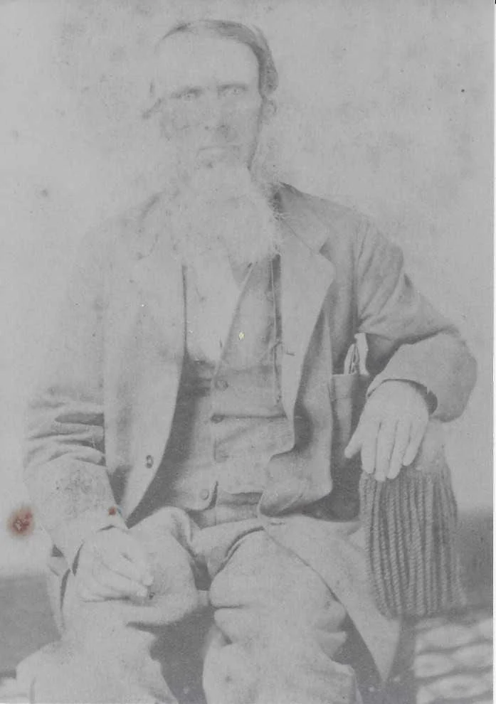 Studio portrait, elderly bearded man, likely Whiting Hull